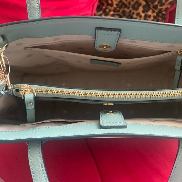 Kate Spade Zuri Maiden Way Suffiano Seaside Blue Handbag with matching Wallet - Picture 5 of 13